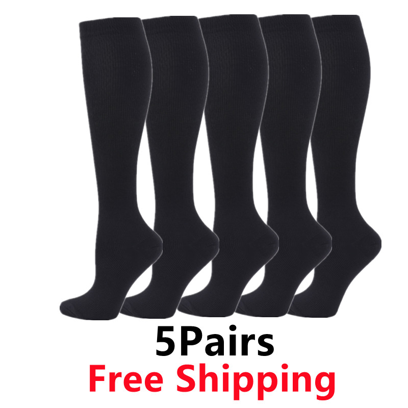 Compression Sock Medical - 5 çift/paket varis çorabı erkekler koşu