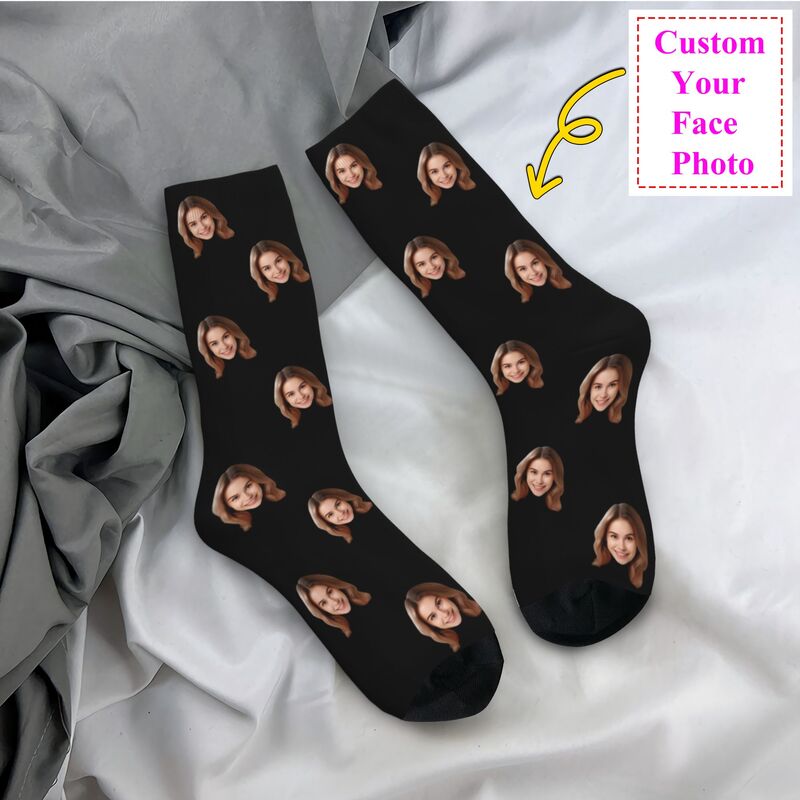Dress Sock Men - Kişiselleştirilmiş Özel Yüz Fotoğrafı Erkek Kadın