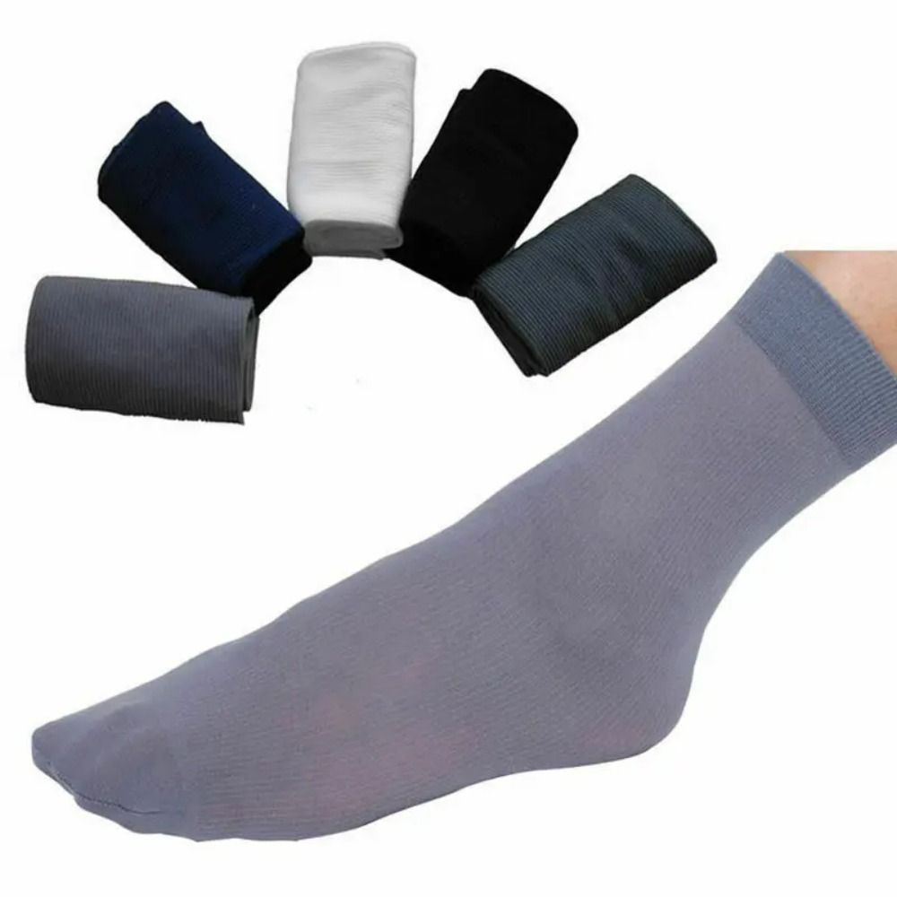 Silk Sock Bamboo - 10 çift Moda Nefes Alabilen Erkekler