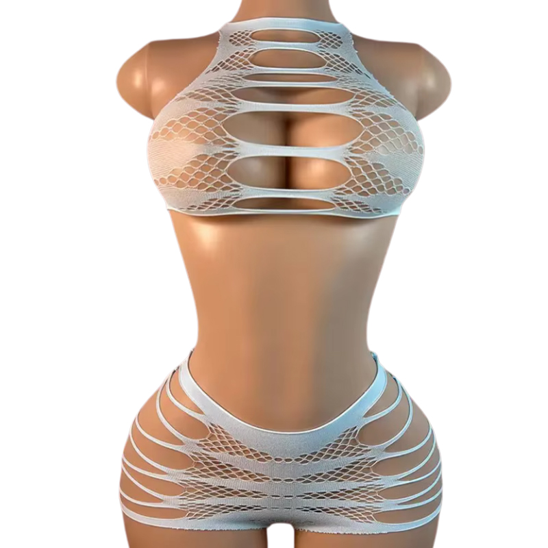 Fishnet Stocking Women - Seksi iç çamaşırı + külot içi