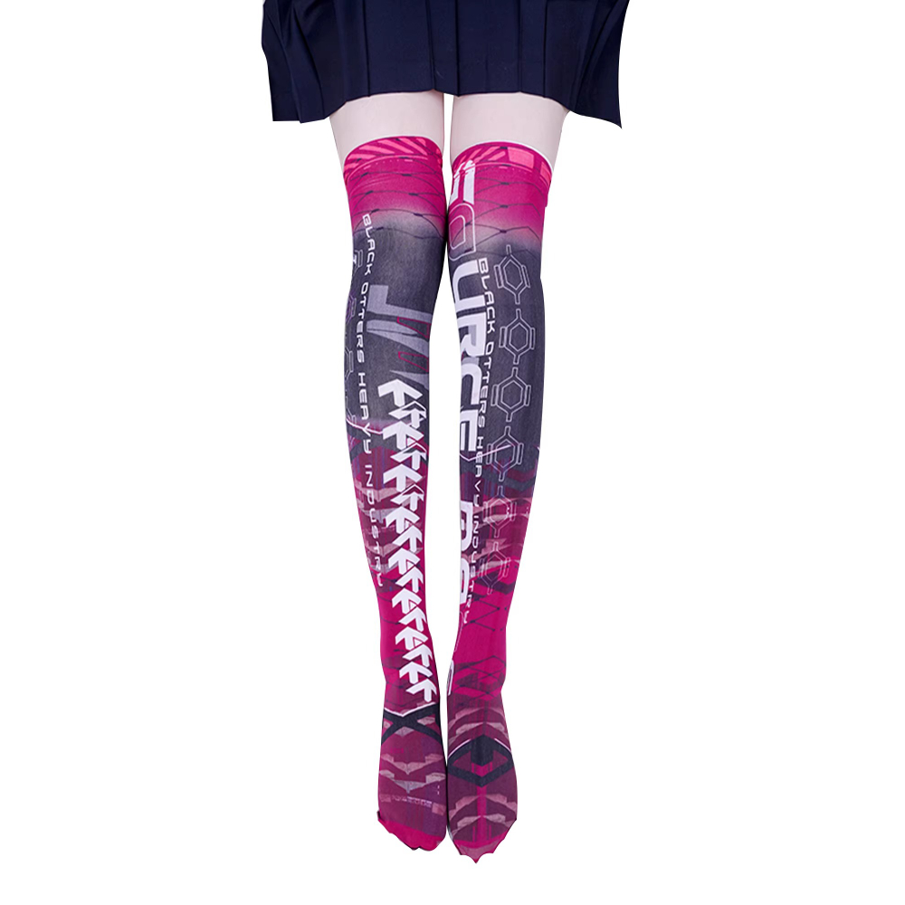 Knee High Sock Women - Anime Oyunu Robot AI Mech Çorapları