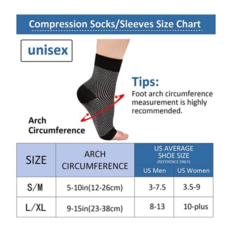 1 çift ayak bileği ateli sıkış - Ankle Brace Sock incelemesi ve fiyatı