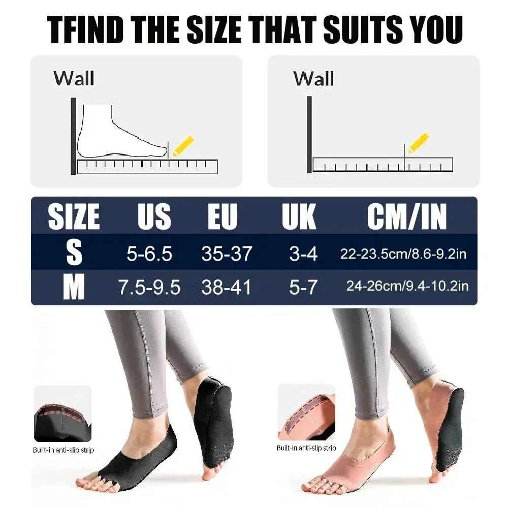 1 çift ayaksız Yoga Pilates ço - Grip Sock Yoga incelemesi ve fiyatı