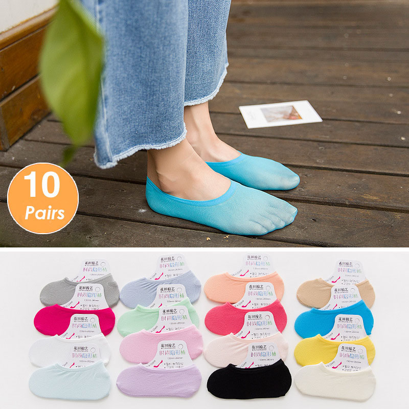 5 çift 10 ADET Kadın Çorap Kay - Invisibility Sock Loafer incelemesi ve fiyatı