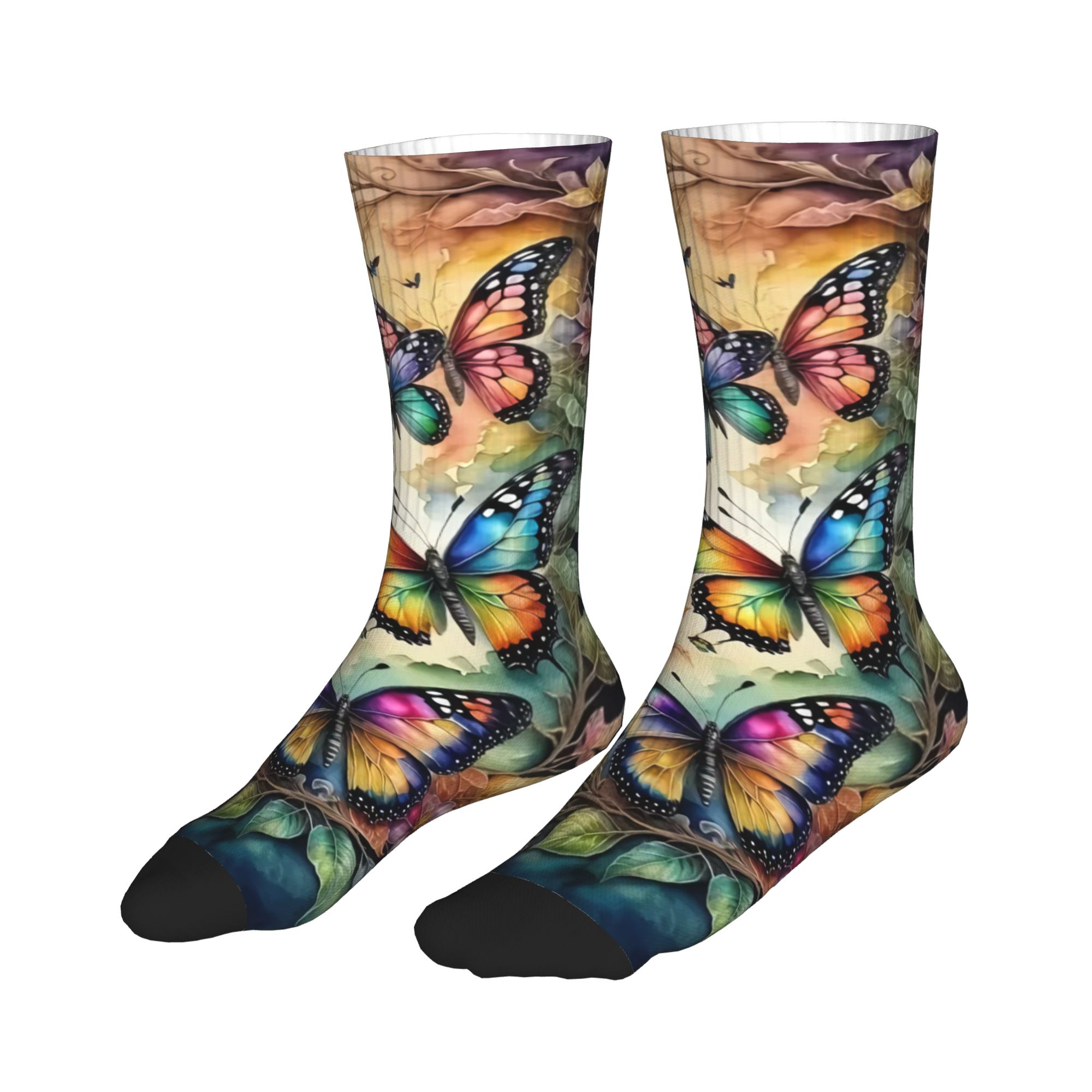 Renkli Kelebekler ve Çiçekler  - Dress Sock Men incelemesi ve fiyatı