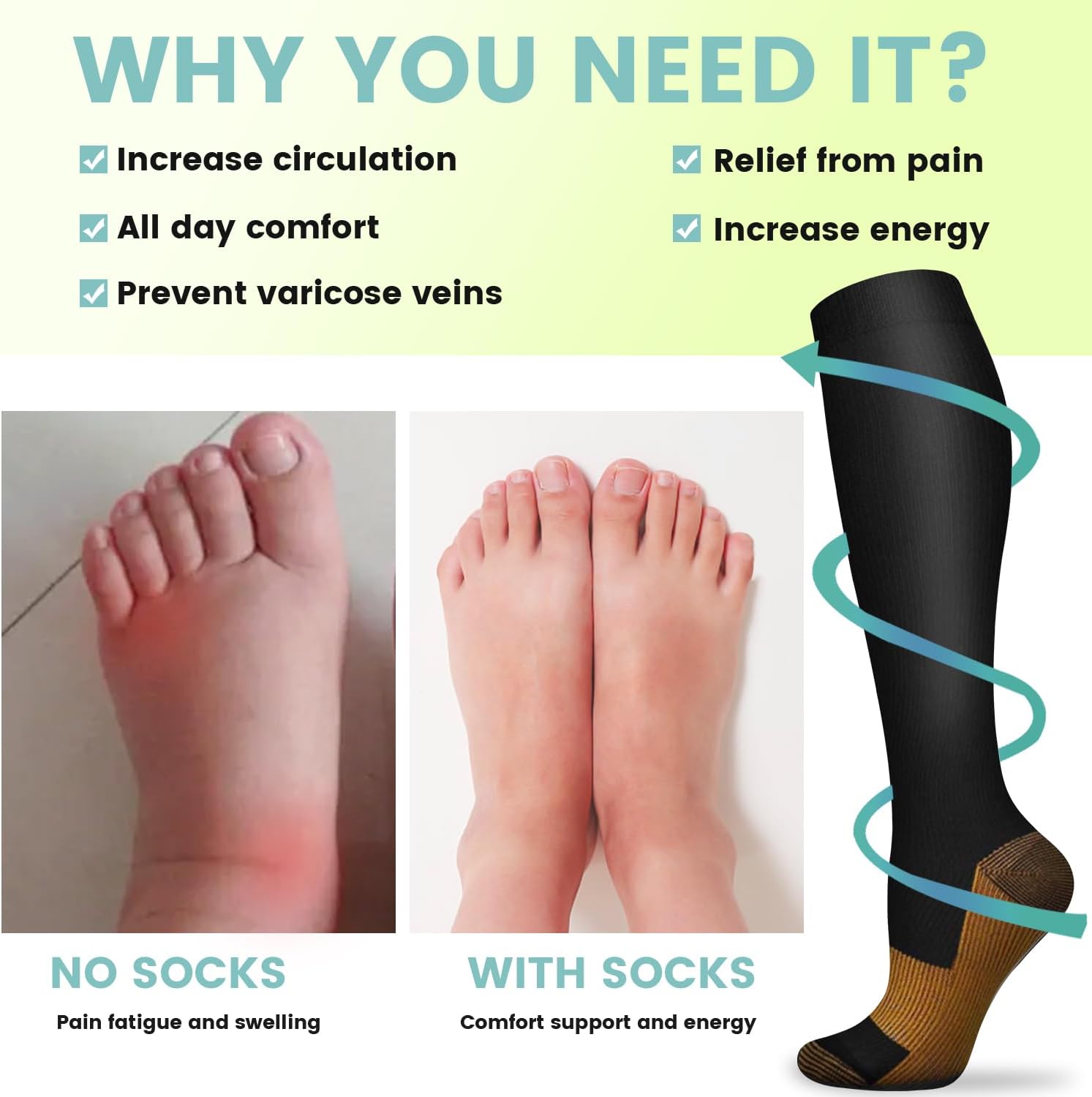 6 Çift Düz Renk Bakır Varis Ço - Knee High Sock Women incelemesi ve fiyatı