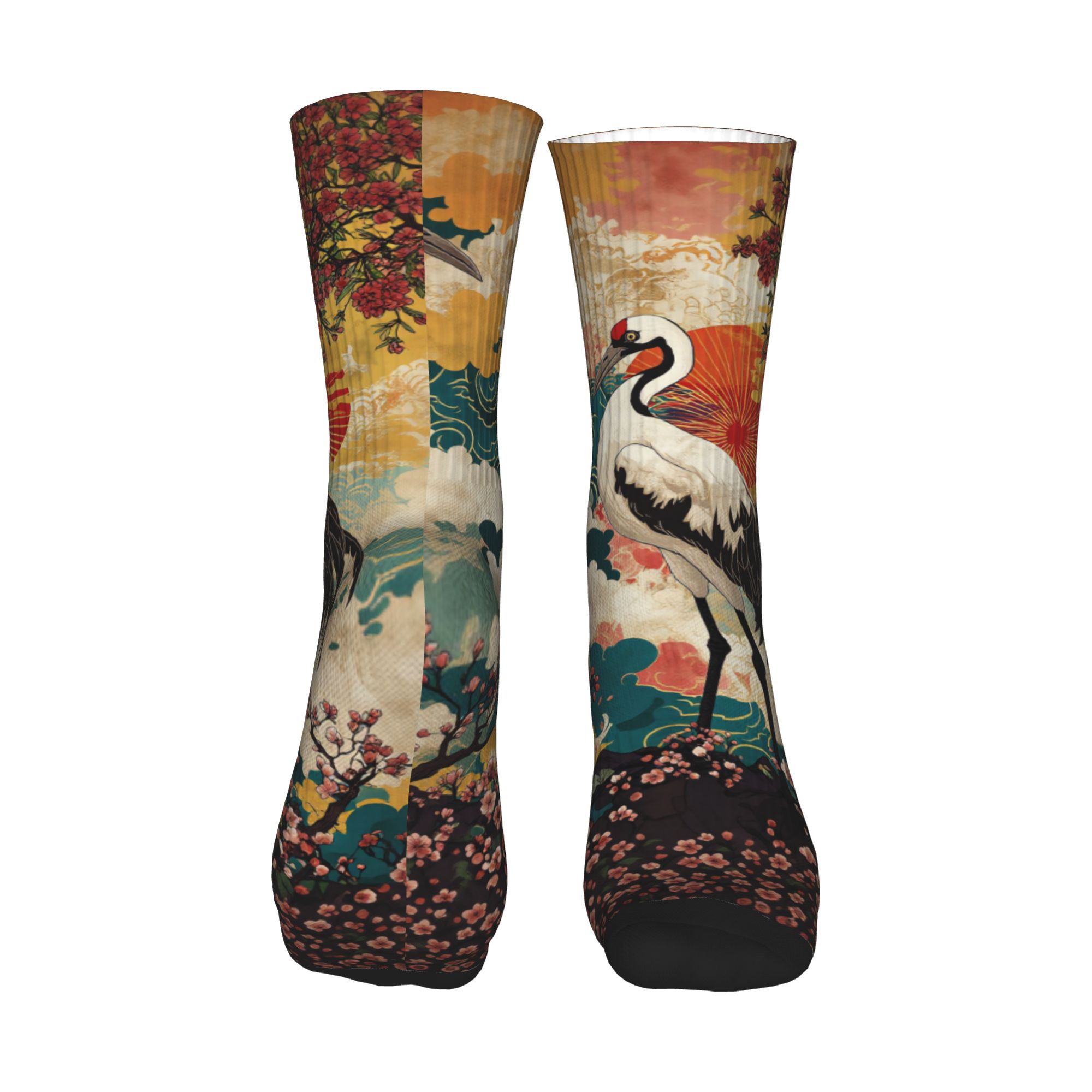 Moda erkek Ukiyo-e Çift Vinç K - Dress Sock Men incelemesi ve fiyatı