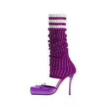 Butterfly-Kont Kare Burunlu Di - Knee High Sock Women incelemesi ve fiyatı